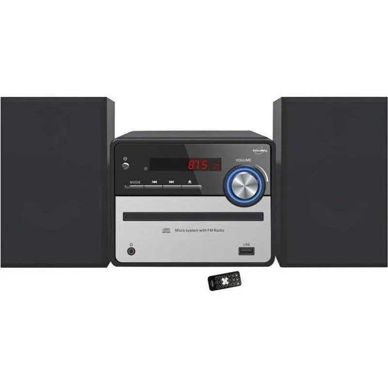 Microcatena Inovalley CH37-BTH 50W RMS Bluetooth 5.0 CD FM USB AUX Nero - immagine 1