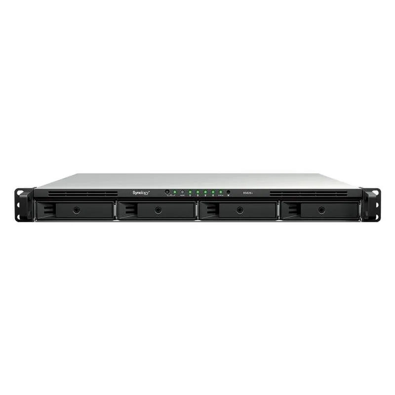 Disco Rigido NAS Rack 1U Synology RS826+ AMD Ryzen V1500B 4GB ECC 4 Bay 4x GbE - immagine 1