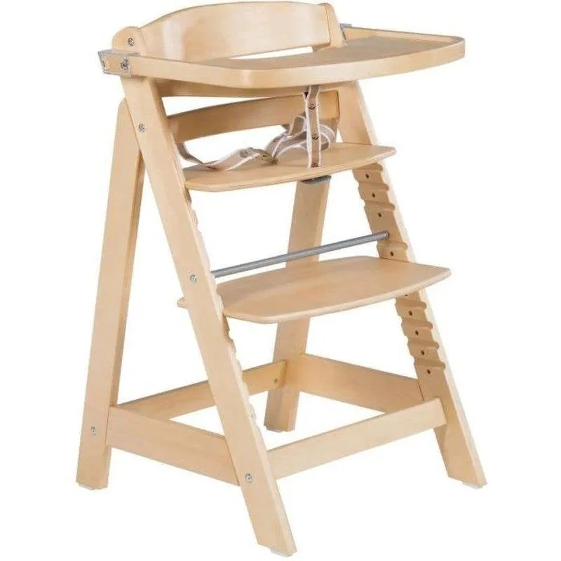 Sedia alta Roba Sit Up Click et Fun legno naturale, vassoio removibile - immagine 1