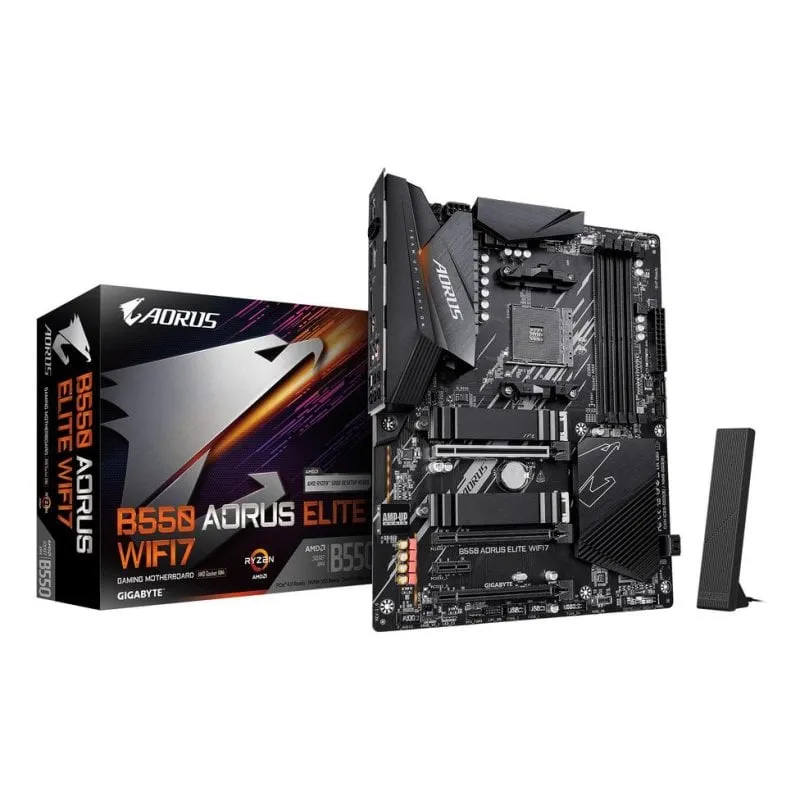 Scheda Madre Gigabyte B550 AORUS ELITE WIFI7 AMD B550 AM4 DDR4 ATX RGB - immagine 1