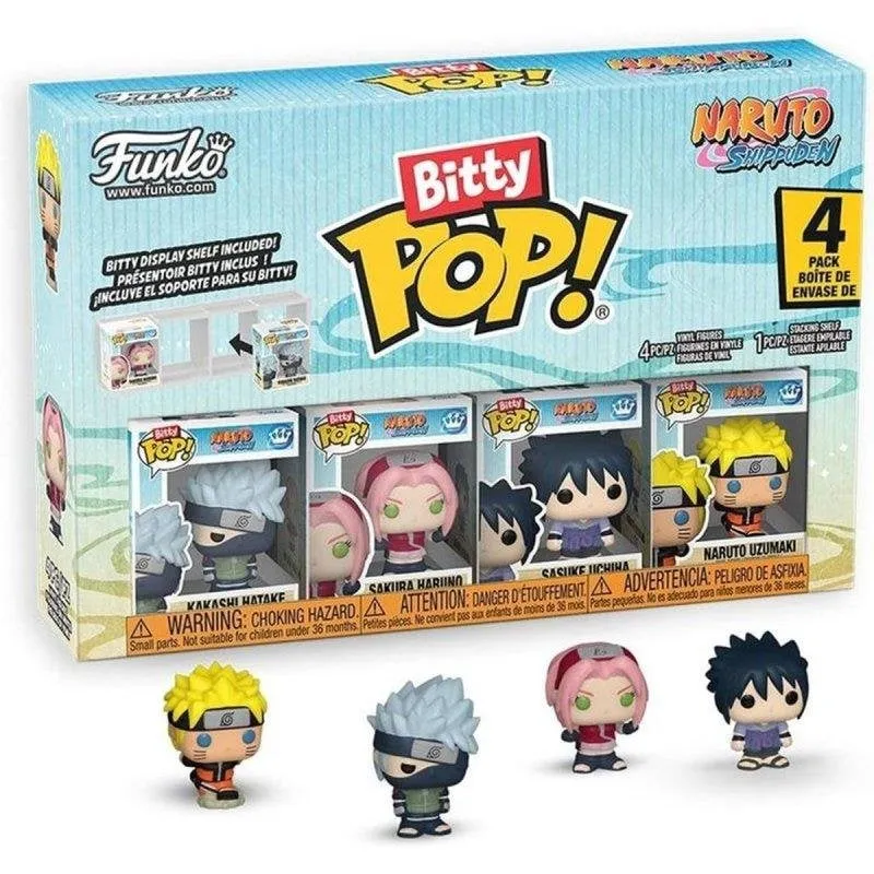 Figura Funko Bitty Pop! Naruto Shippuden Team 7 4-pack Vinile - immagine 1