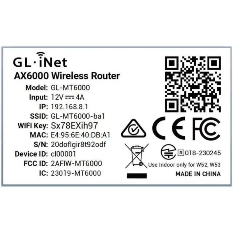Router GL.iNet Flint 2 WiFi 6 Doppio 2,5G 6 Gbps OpenVPN WireGuard - immagine 1