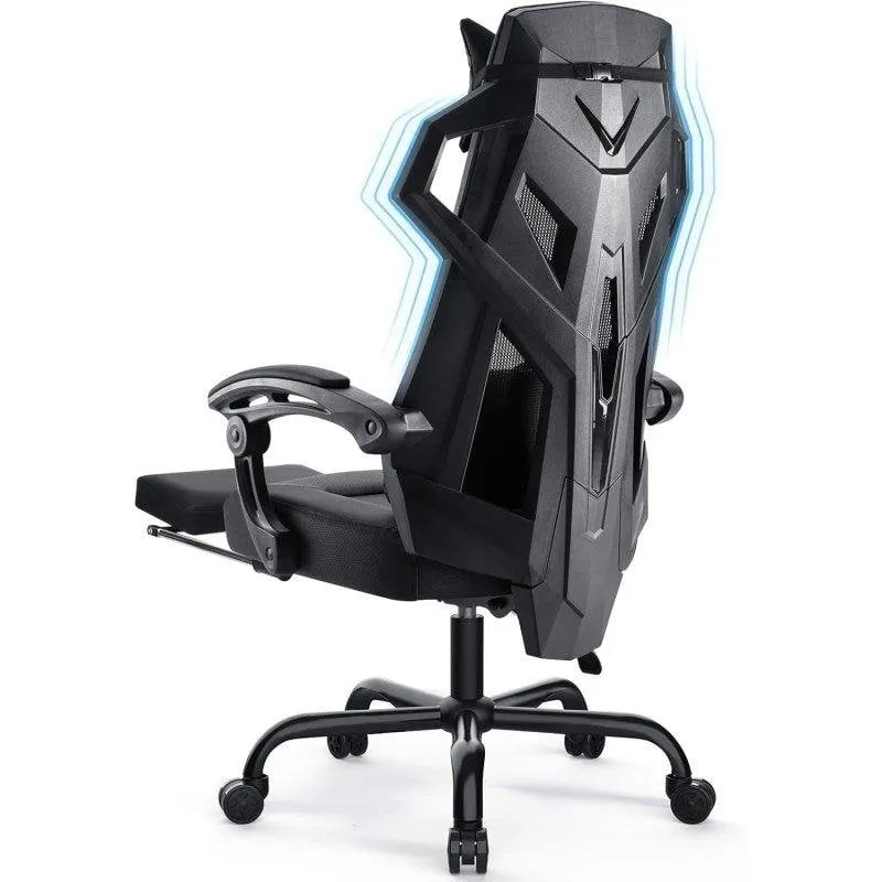 Sedia Gaming GTPLAYER con Poggiapiedi, Braccioli Sincronizzati e Schienale Reclinabile - immagine 1