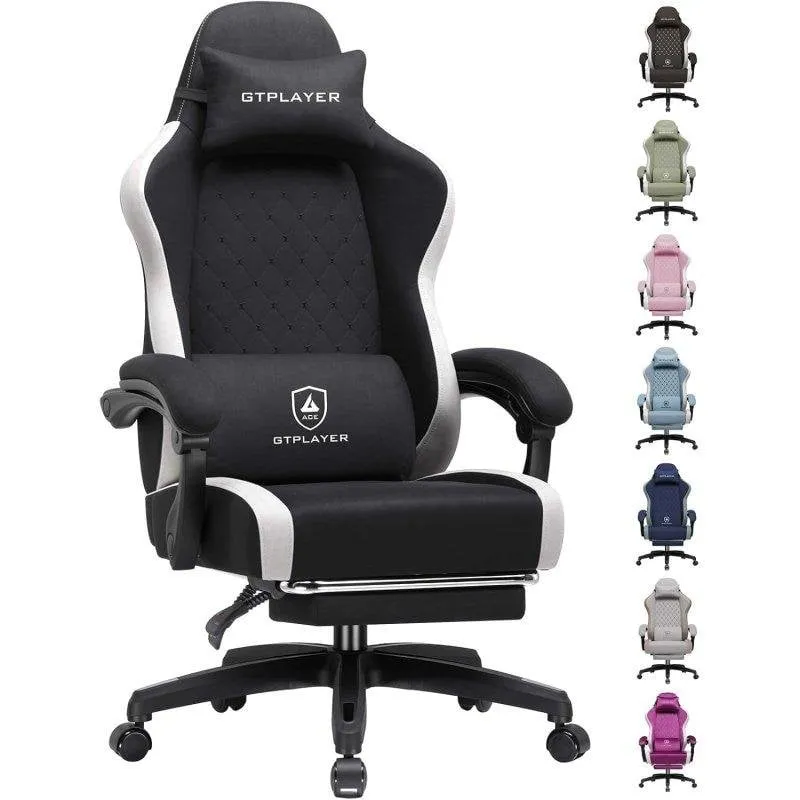 Sedia Gaming GTPLAYER Ergonomica Traspirante Nera - immagine 1
