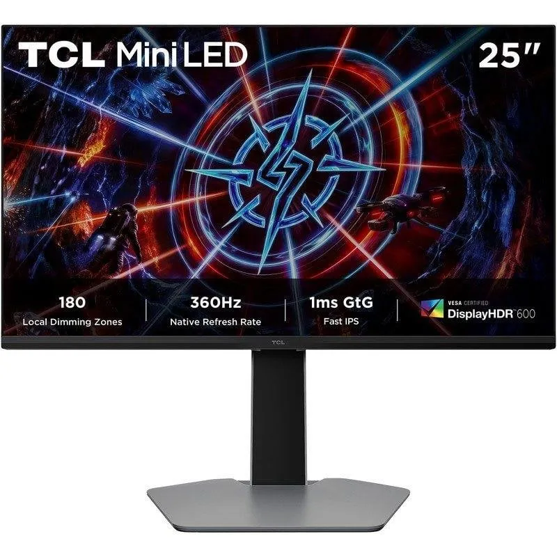 Monitor PC TCL 25P2A Pro 25" QHD 360Hz IPS Mini LED FreeSync Premium HDR600 - immagine 1