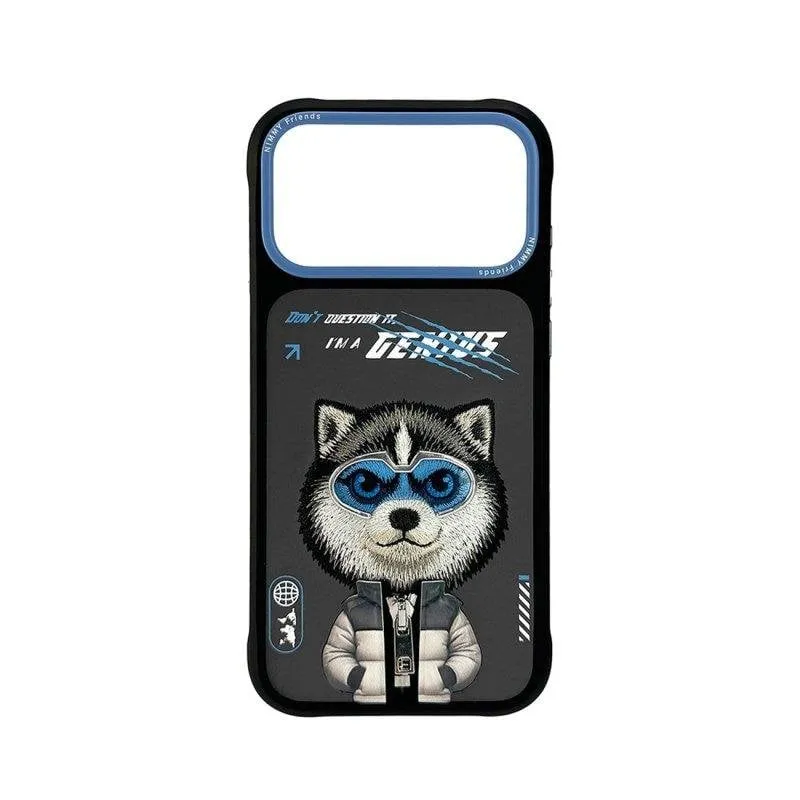 Cover Nimmy Friends Husky Ricamata 3D per iPhone 17 Pro - immagine 1