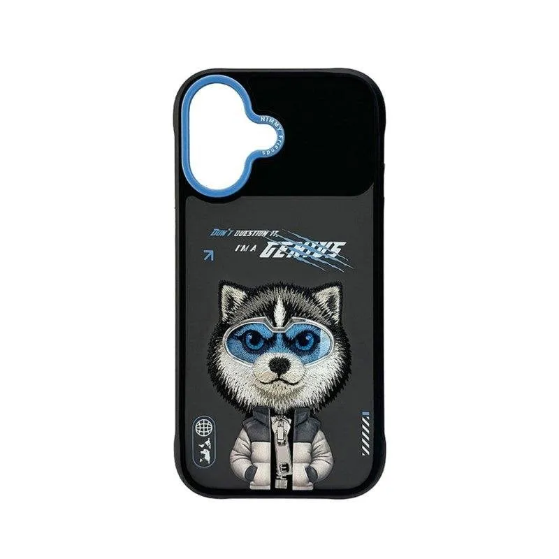 Cover Nimmy Friends Husky Cool & Cute 3D Ricamata per iPhone 17 - immagine 1