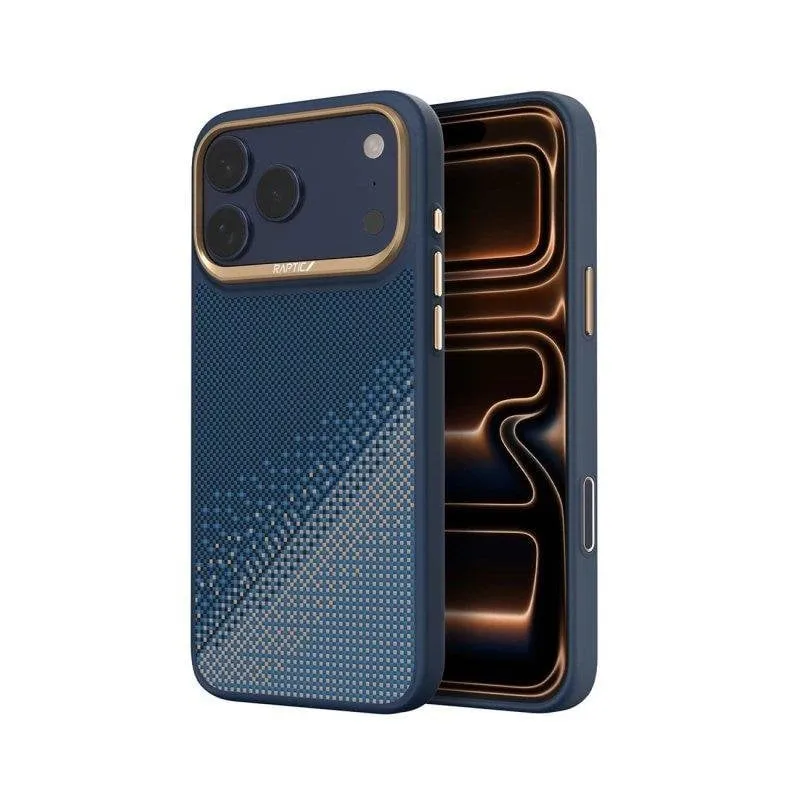 Funda para móvil Raptic Dual Serenity Fibra de Aramida Verde per iPhone 17 Pro - immagine 1
