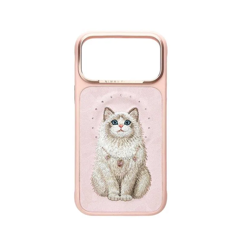 Cover Nimmy Friends Lucky Fashion Series Ricamata 3D Rosa per iPhone 17 Pro - immagine 1
