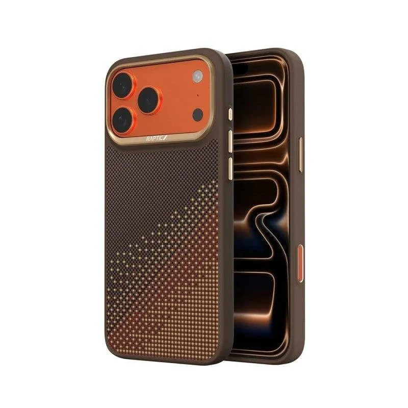 Custodia Raptic Dual Serenity Amber Fibra di Aramide per iPhone 17 Pro - immagine 1