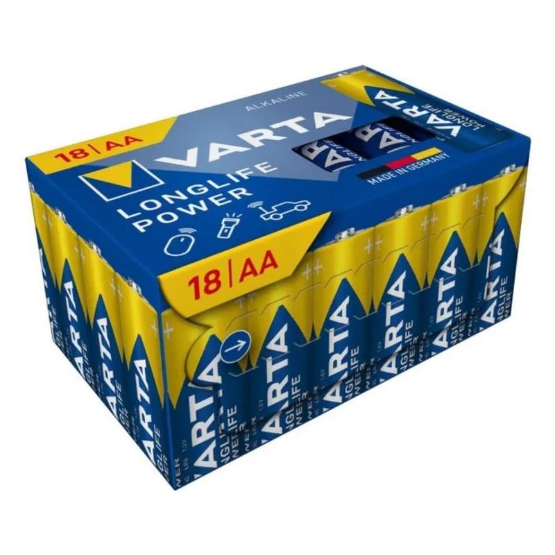Batteria VARTA Longlife Power AA alcalina 1,5 V confezione 18 pezzi - immagine 1