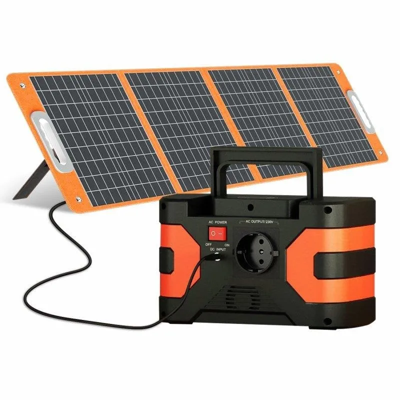 Stazione di energia Flashfish Ea200 166Wh 3 USB 1 AC 2 DC Batteria Li-ion Caricatore solare portatile - immagine 1