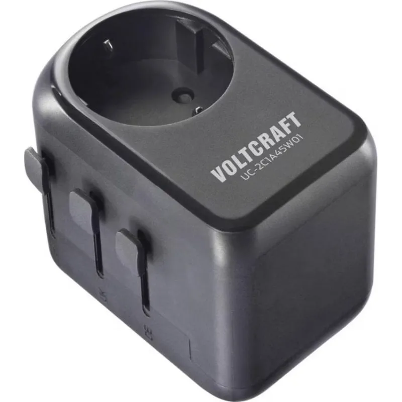 Caricatore USB Voltcraft 45W Fast Charge 3 Porte USB-C USB-A - immagine 1