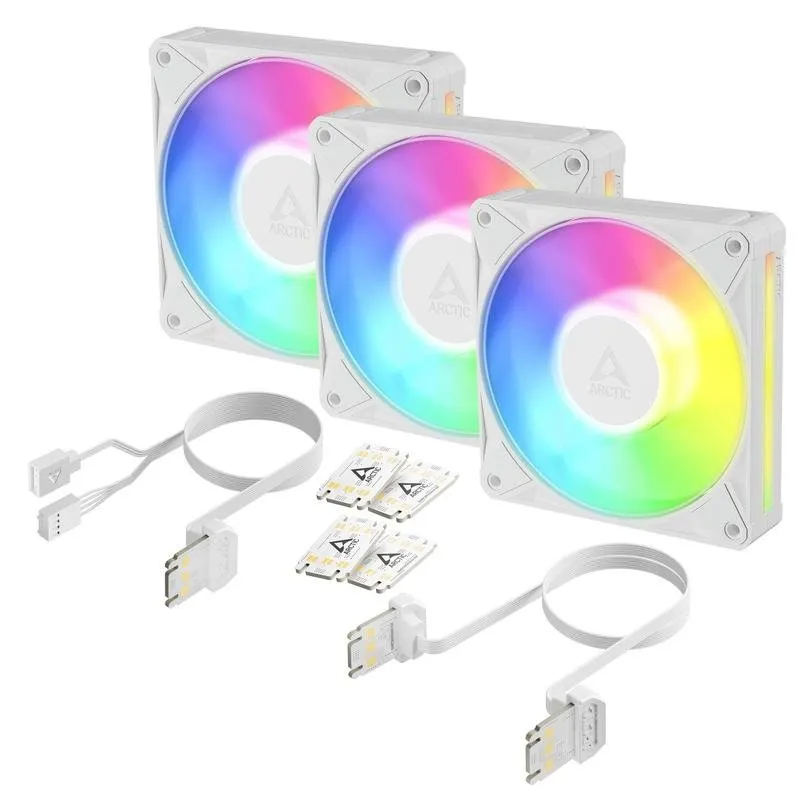 Raffreddamento Aria Arctic 120mm BioniX P12 A-RGB 3 ventole bianche - immagine 1