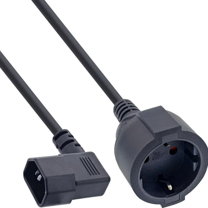 Cavo di alimentazione InLine 2 m C14 Schuko 10 A - immagine 1