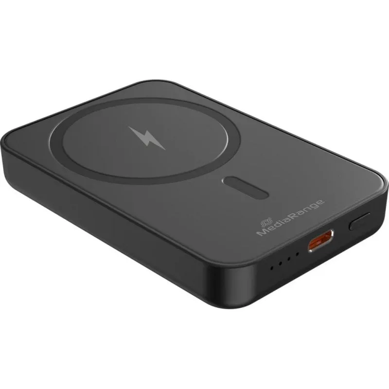 Power Bank MediaRange MRMA760 5000 mAh 15 W Apta per aereo Nero - immagine 1