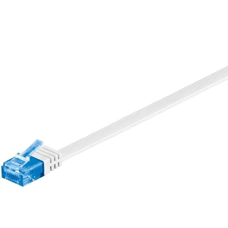 Cavo di rete Goobay 96314 Cat6a U/UTP RJ-45 Bianco - immagine 1