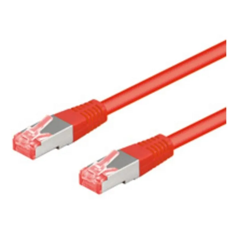 Cavo di rete Goobay Cat6a-1000 10 m RJ45 Rosso - immagine 1
