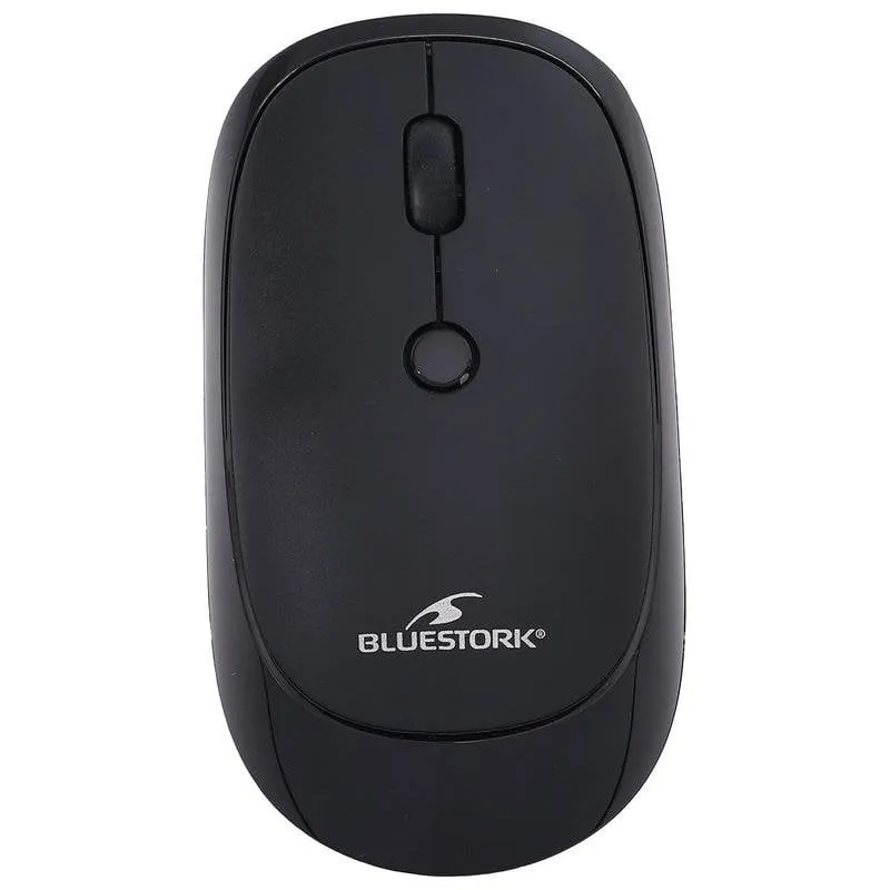 Ratón Bluestork M-WL-OFF35-BLACK Bluetooth 3200 DPI Nero 4 Pulsanti - immagine 1
