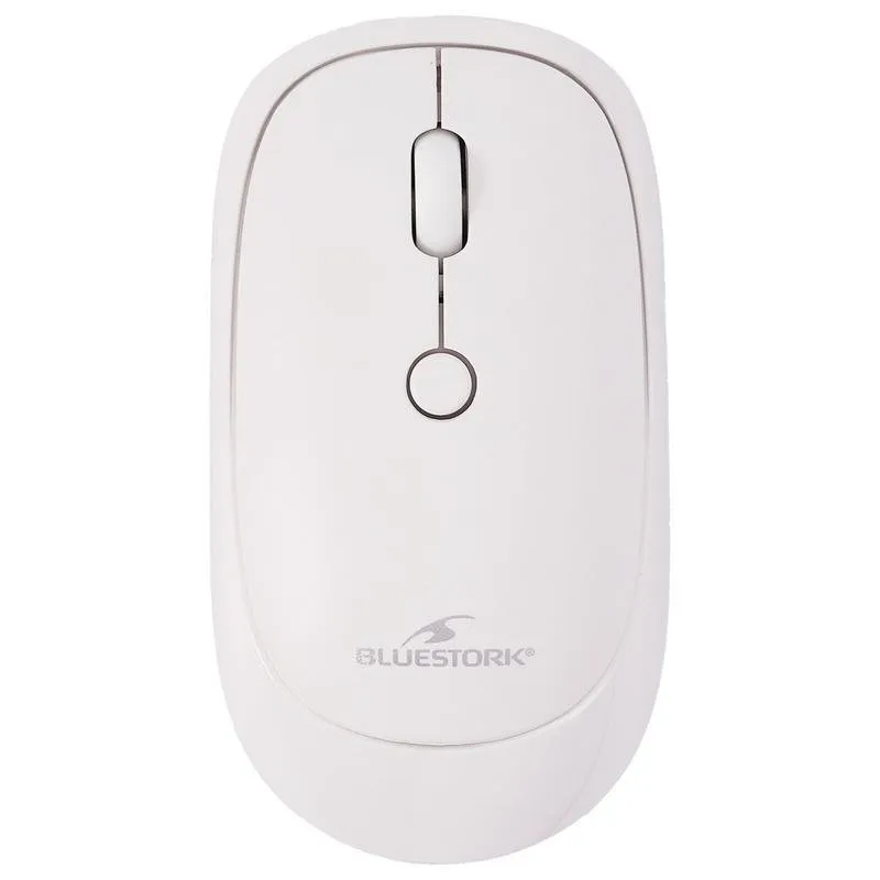 Ratón Bluestork M-WL-OFF35-WHITE Bluetooth 3200 DPI Bianco 4 Pulsanti - immagine 1