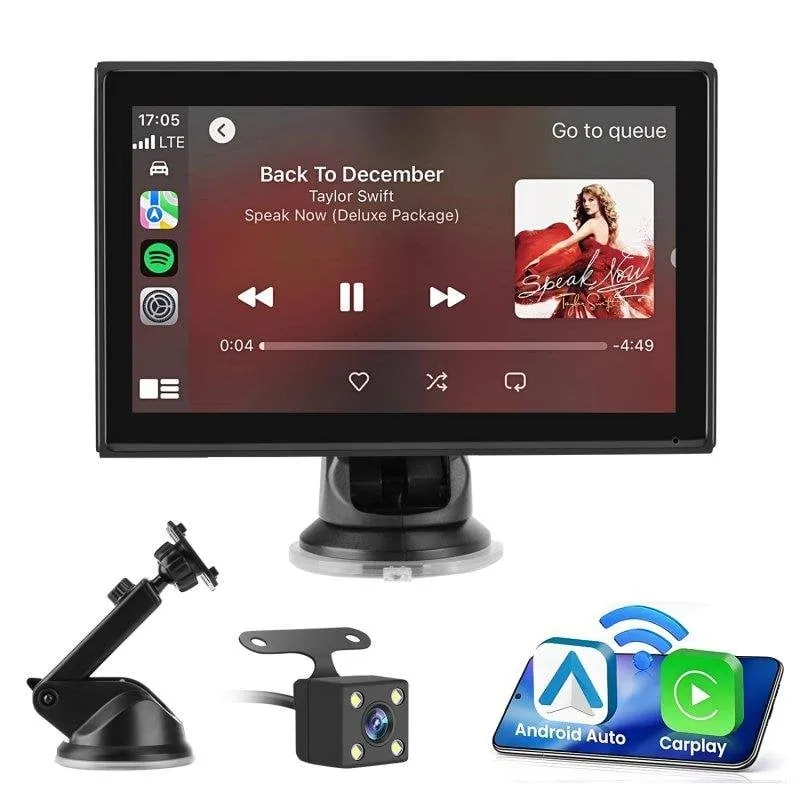 Unità Portatile CarPlay Android Auto 7 Pollici JUNSUN Touchscreen - immagine 1