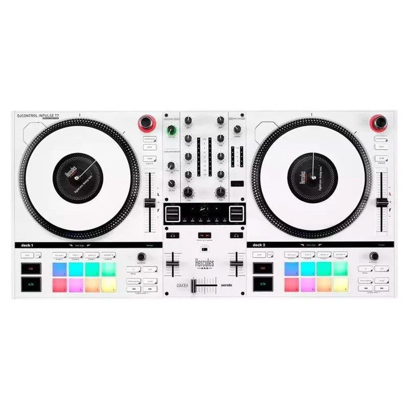 Controller DJ Hercules Inpulse T7 White Edition 2 piatti - immagine 1
