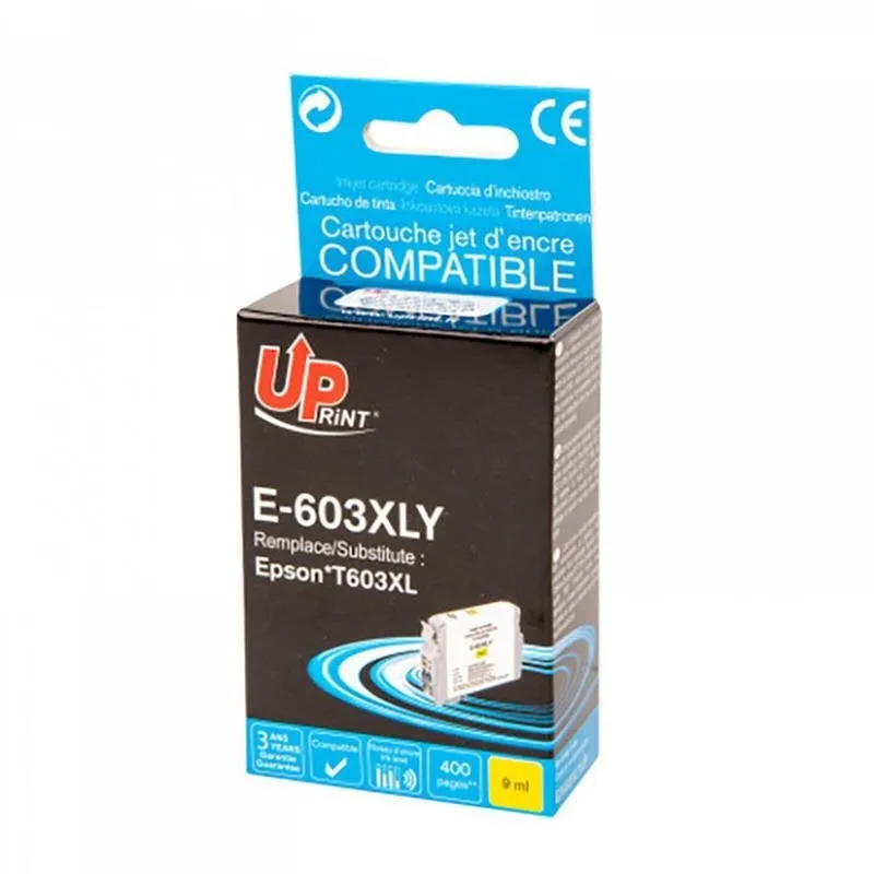 Cartuccia Inchiostro UPrint Epson 603XL EJ603XLYUP Giallo 4 ml 350 pagine - immagine 1