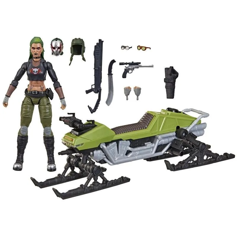 Figura d'azione Hasbro G.I. Joe Zanya con veicolo Chameleon - immagine 1