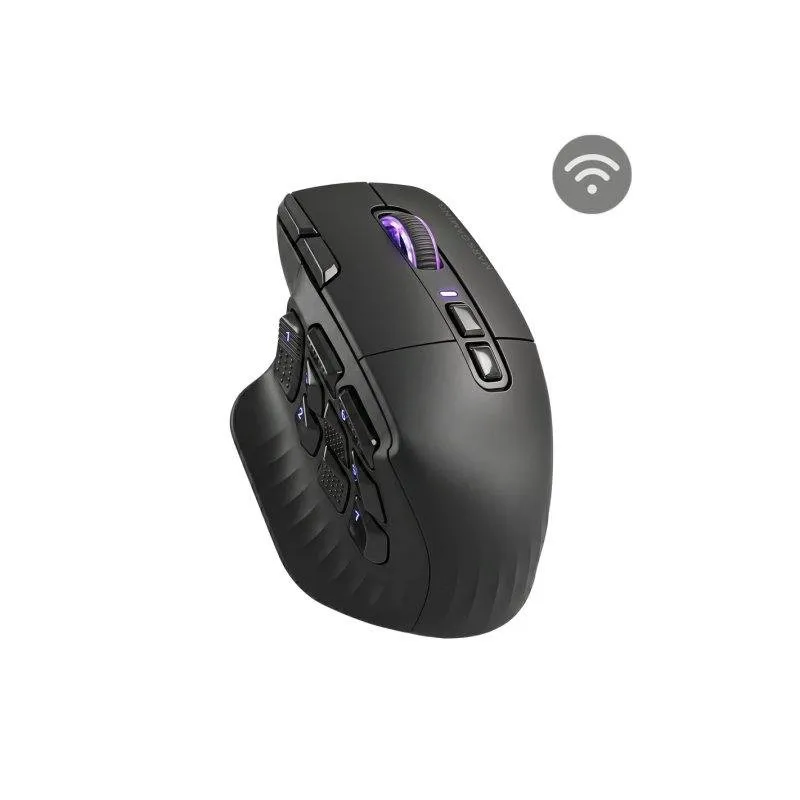 Mouse Mars Gaming MMWHEX16 Tri-mode 24000 DPI 16 Pulsanti Nero - immagine 1