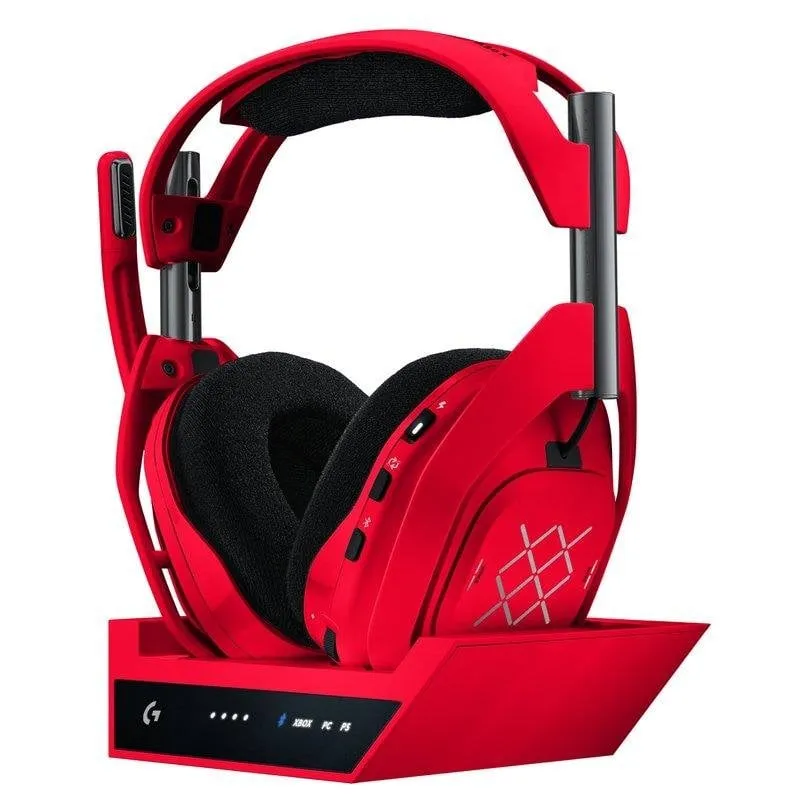 Cuffie Logitech G Astro A50 X Wireless Bluetooth HDMI 4K 120 Hz Rosso - immagine 1