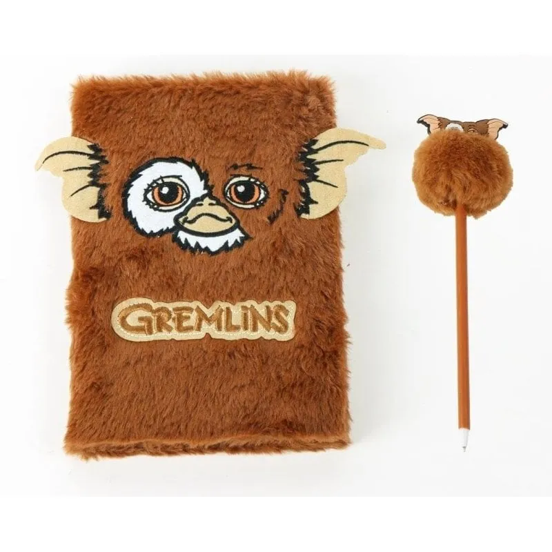 Set di Cancelleria Gremlins Gizmo Quaderno Peluche Matita Pompom - immagine 1