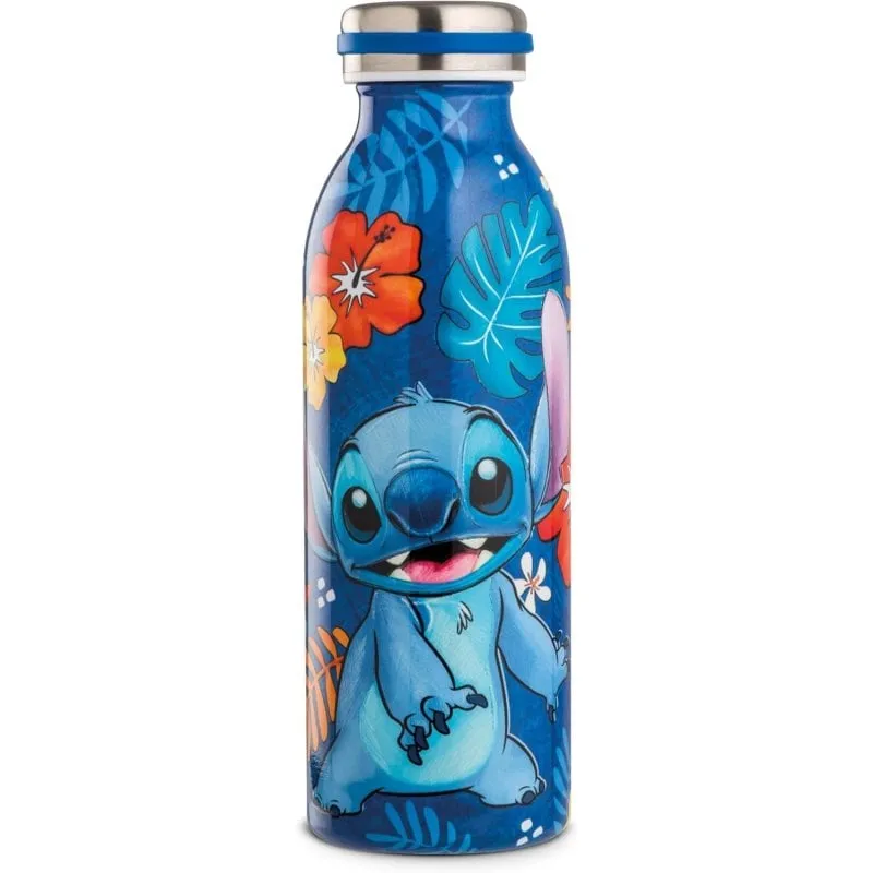 Borraccia Termica Disney Stitch 500ml Acciaio Inox Custodia Cartone - immagine 1