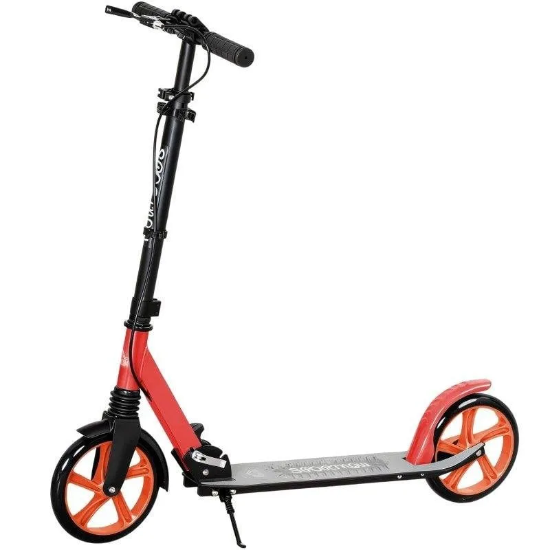 Monopattino pieghevole Welltin Alluminio Ruote 20 cm Doppio freno Rosso - immagine 1