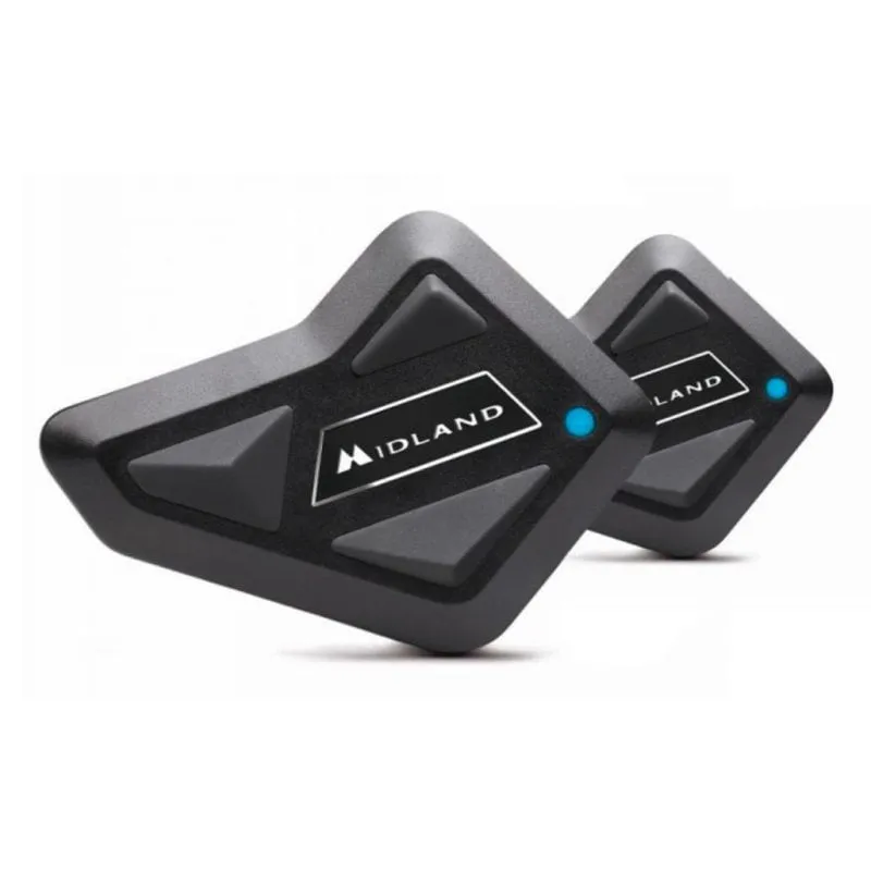 Auricolari Midland C1410.01 wireless Bluetooth per moto con microfono e protezione IPX6 nero - immagine 1