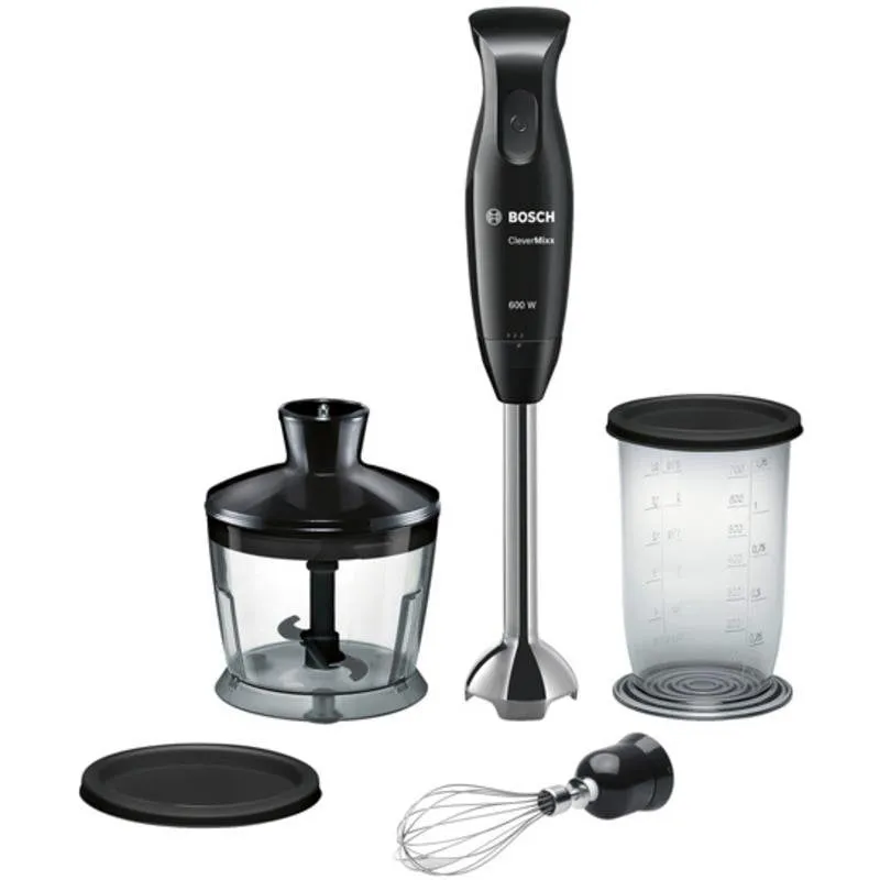 Frullatore Bosch MSM2650B 600W Nero con ciotola rimovibile e mini tritatutto - immagine 1