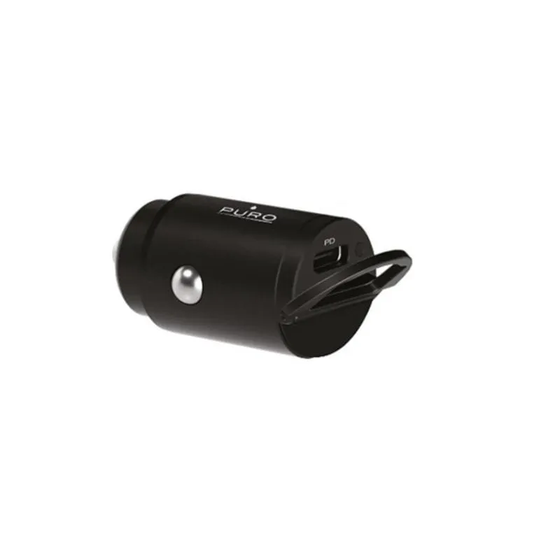 Caricatore auto PURO PUFCMCHUSBC20WBLK 20W USB-C rapido nero - immagine 1
