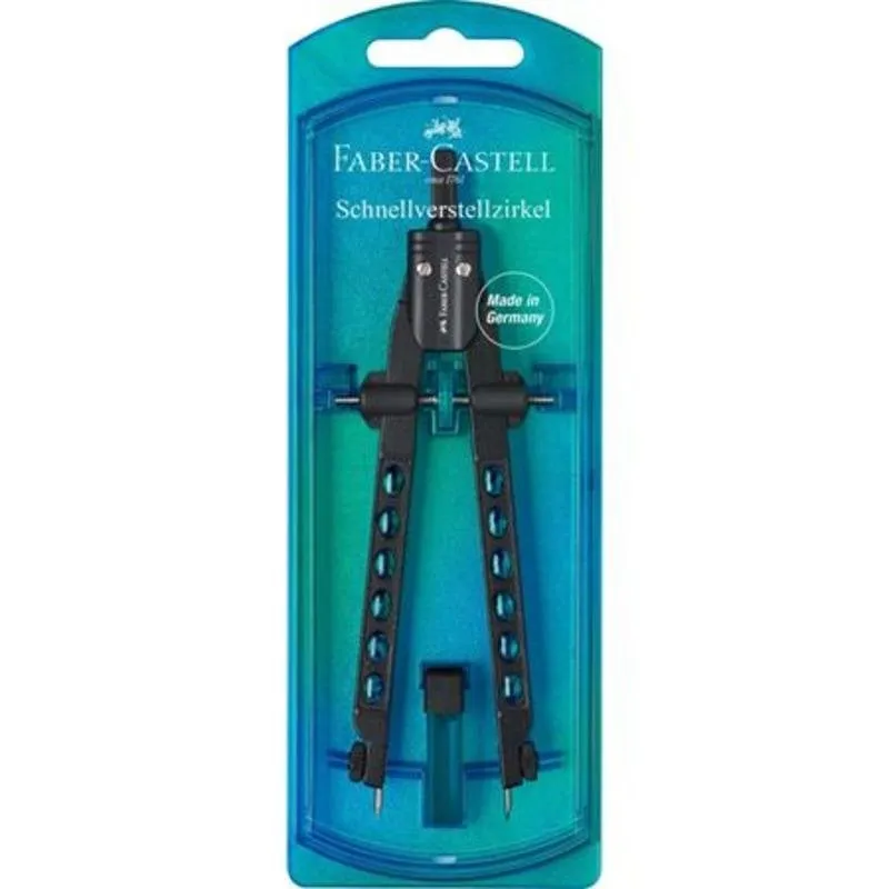 Compasso Faber-Castell Factory Azul Regolazione rapida - immagine 1