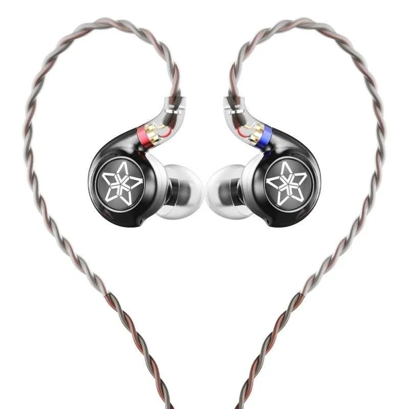 Auricolari FiiO FH11 ibridi con suono Hi-Res potente e cavo staccabile nero - immagine 1