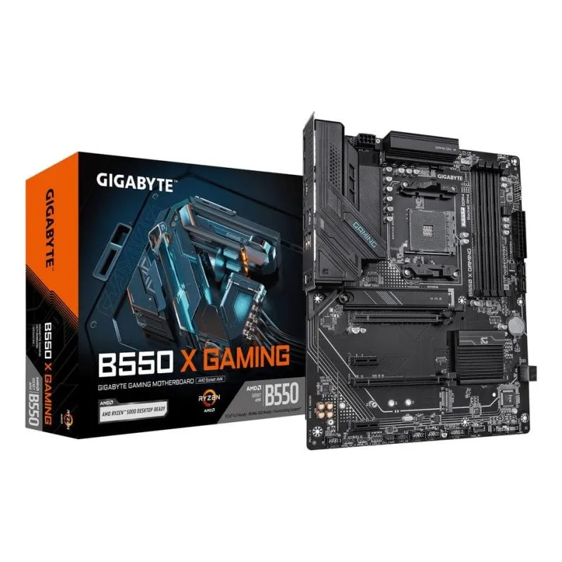 Scheda Madre Gigabyte B550 X GAMING AMD B550 AM4 DDR4 ATX 2.5GbE M.2 RAID - immagine 1