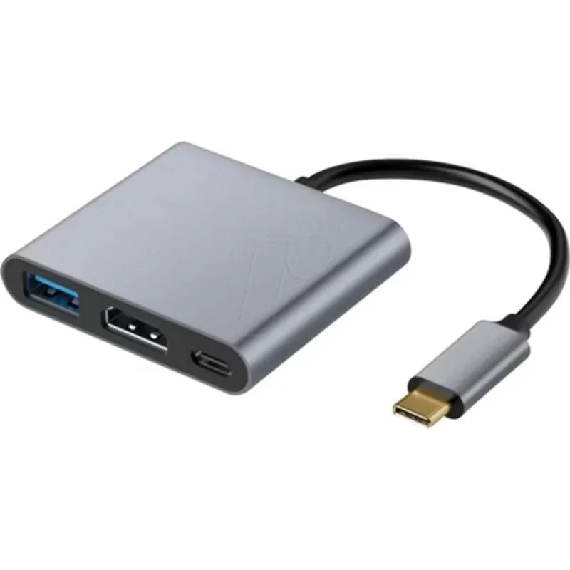 Hub USB Shiverpeaks 3 porte USB-C e USB-A 5 Gbps - immagine 1