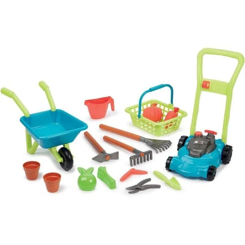 Set Giardino Ecoiffier 3 in 1 con carriola e 16 accessori - immagine 1