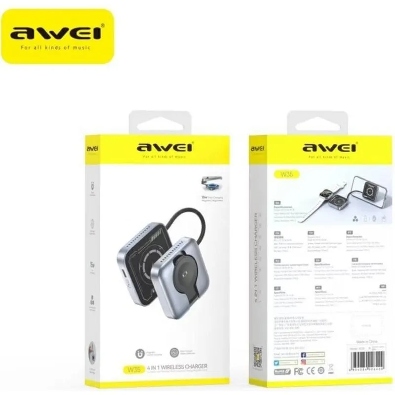Caricatore wireless Awei Awe000327 efficienza energetica bassa impronta CO₂ - immagine 1