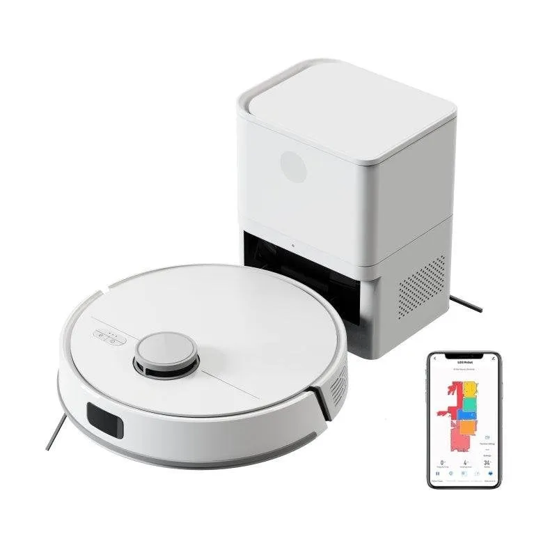 Robot Aspirapolvere e Lavapavimenti Liectroux M70 Pro con Autosvuotamento Navigazione LiDAR 6500Pa Controllo Vocale - immagine 1