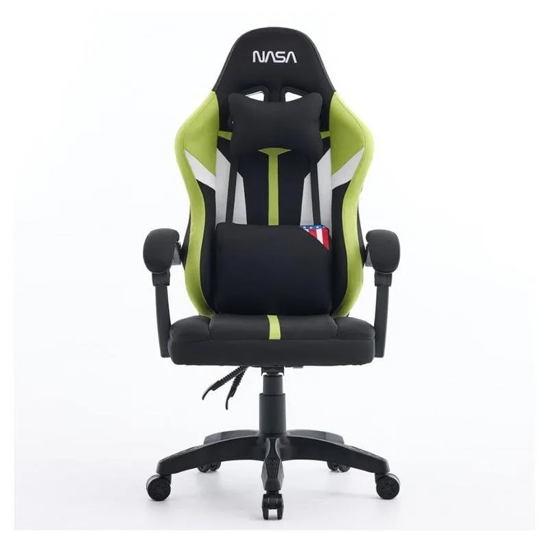 Sedia gaming NASA Saturn Pro Nero/Verde Regolabile - immagine 1