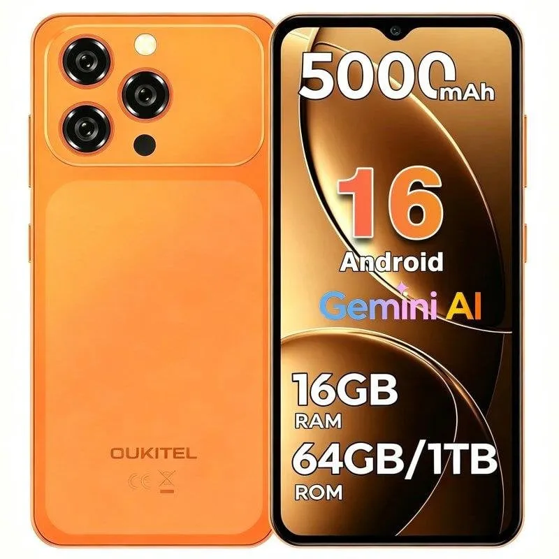 Oukitel C17 4G 4GB 64GB 6.52" Arancione - immagine 1