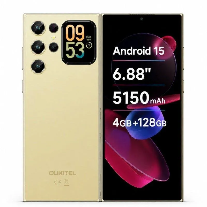 Oukitel C62 4G 128GB 4GB 6.88" Oro doppia SIM - immagine 1