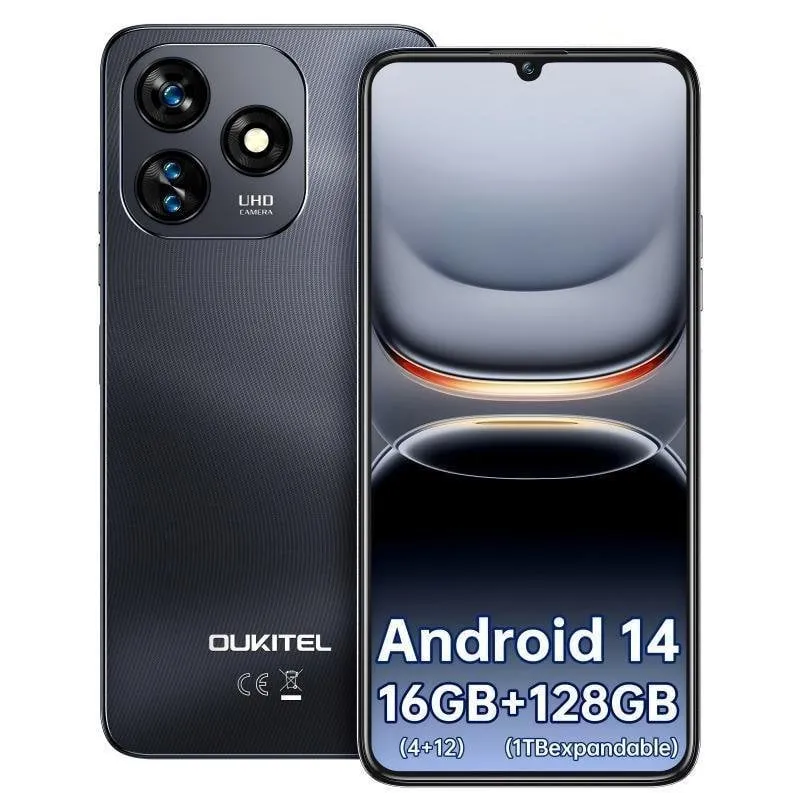 Oukitel C51 4G 4GB 128GB 6.8" Nero - immagine 1