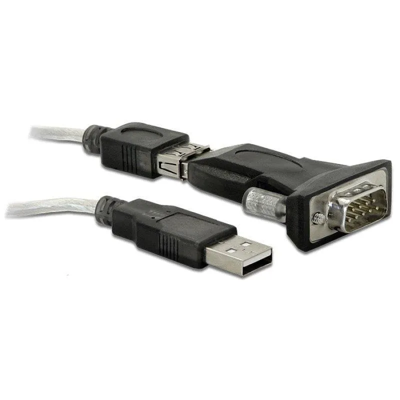 Adattatore USB 2.0 a Serial DB9 DeLOCK Compatibile multipiattaforma 80 cm - immagine 1
