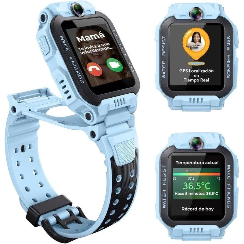 Imoo Z7 4G GPS Blu Taglia Unica Smartwatch Bambini Impermeabile IPX8 - immagine 1