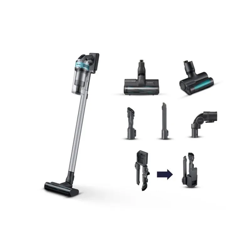 Aspirapolvere senza Fili Samsung Jet 75 Pet 550W 60 min Spazzola Mini Turbo Menta Argento - immagine 1
